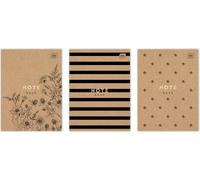 Cahier A4 à carreaux M 70g - 60 feuilles dans un élégant style Kraft Parfait pour l'école et le bureau Achetez maintenant et organisez vos notes avec classe