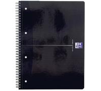 Oxford - Cahier "Smart Black" , format A4+, noir, quadrillé, 70F Noir G