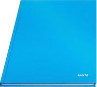 Cahier A4 Carré,160 Pages,80 Feuilles De Papier Certifié Fsc 80 G/M²,Couverture Rigide Résistante Aux Rayures,Pour Le Bureau,L'école Ou Comme Agenda,Série Solid,Bleu Clair,46640030