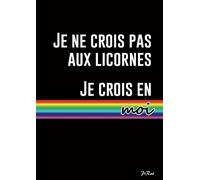 Cahier A4 grands carreaux - je ne crois pas en moi je crois aux licornes - 90 pages: PiRat notebook