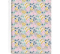 Cahier A4, Grille 5 Mm, Carnet Relié, 120 Feuilles Microperforées, Cahier A4 Avec 4 Couleurs Pour L'organisation, Papier Extra Mat 70 G/M², 4 Trous Pour Le Classement