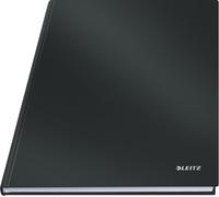 Cahier A4 Ligné, 160 Pages, 80 Feuilles De Papier Certifié Fsc 80 G/M², Solide, Couverture Rigide Résistante Aux Rayures, Pour Le Bureau, L'école Ou Comme Agenda, Série Solid, Noir, 46650095