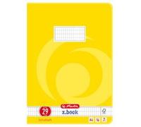 cahier A4, linéature 29 / quadrillé 5x9 mm, marge