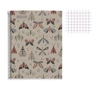 Cahier - A4 21x29,7(cm) - Petits carreaux - 80 pages - couverture en carton papi