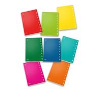 Cahier A4 - Pigna - Lot de 10 - Grands carreaux - Couverture souple - Multicolore