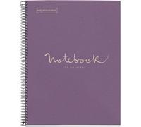 Cahier - A4 - Spirales - Petits carreaux - 80 pages perforées - Lavande - Couver