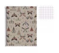 Cahier - A5 14,8x21(Cm) - Petits Carreaux - 80 Pages - Couverture En Carton - À Spirale - Miquelrius