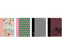 Cahier A5 60k couverture plastique à carreaux p10 INTERDRUK mix prix par 1 pc