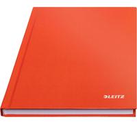 Cahier A5 Carré, 160 Pages, 80 Feuilles De Papier Certifié Fsc 80 G/M², Couverture Rigide Résistante Aux Rayures, Pour Le Bureau, L'école Ou Comme Agenda, Série Solid, Rouge Clair, 46660020