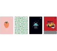 Cahier A5 coloré avec 16 grilles UV - Parfait pour l'école et le travail ! Choisissez votre modèle préféré dans la série INTERDRUK. Pratique et élégant, maintenant à un prix avantageux !