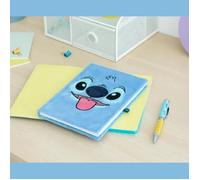 Cahier A5 - DISNEY - STITCH - Couverture peluche - Stylo lumineux - 90 feuilles