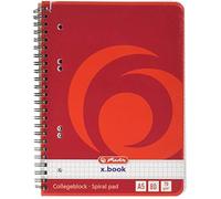 Cahier A5 - HERLITZ - 297531 - 80 feuilles quadrillées - Papier 70 g/m² - Reliure spirale