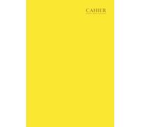 Cahier a5 Petit Carreaux 300 Pages: Jaune - Couverture Souple - Sans Spirale - Petit Format - 150 Feuilles Sans Marge - De Ecriture, Dessin et Brouillon.