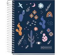 Cahier A6, 140 Feuilles De 70 G/M², Ligné Horizontal De 7 Mm, 4 Bandes Colorées, Sans Perçage, Couverture Rigide, Collection Desert