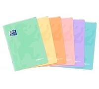 Cahier A6/48K à carreaux Touch Pastel (10 exemplaires)