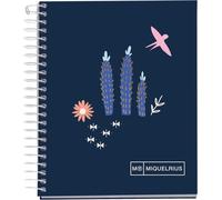 Cahier A7, 100 Feuilles De 70 G/M², Ligné Horizontal De 7 Mm, 4 Bandes Colorées, Sans Perçage, Couverture Rigide, Collection Desert