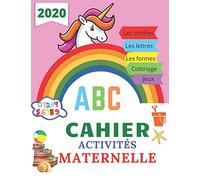 Cahier activités maternelle 2020: cahier de vacances ps ms gs 2020, carnet vacances licorne 2020, cahier activités maternelle 2020 licorne, carnet ... activités licorne 2020, livre licorne ps à gs