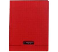 Cahier Agrafé - CALLIGRAPHE - 18103C - Rouge - 17x22 cm - 48 Pages Grands Carreaux