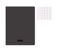 Cahier agrafé - CLAIREFONTAINE - 18480C - Noir - 24x32 cm - 48 pages grands carreaux