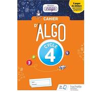 Cahier Algo Mission Indigo Cycle 4 Edition 2018 - Christophe Barnet - Hachette Education - broché - Scolaire / Universitaire