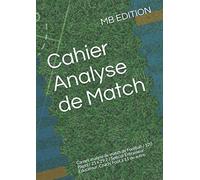 Cahier Analyse de Match: Carnet analyse de match de Football / 120 Pages / 21 x 29,7 / Spécial Entraineur Educateur, Coach. Foot à 11 ou autre.
