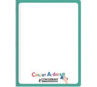 Cahier Ardoise 48 pages seyès 90 g, format 24 x 32 cm CONQUERANT