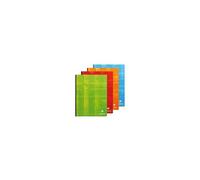 Clairefontaine Cahier brochure 9361C dos toilé 24×32 cm 288 p. grands carreaux Papier blanc 90 g