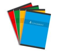 Cahier broché Conquérant A4 - 21 x 29,7 cm petits carreaux 192 pages