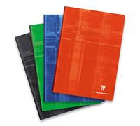 Clairefontaine Cahier Reliure Brochure 21x29,7 cm 192 pages grands carreaux 90 g (coloris aléatoire)