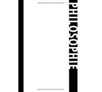 Cahier / Carnet De Notes Pour La Philosophie : Blanc: Format A4 Papier Ligné Avec Bordure De Correction 80 Pages