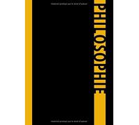 Cahier / Carnet De Notes Pour La Philosophie : Noir: Format A4 Papier Ligné 80 Pages
