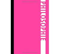 Cahier / Carnet De Notes Pour La Philosophie : Rose: Format A4 Papier Ligné 80 Pages