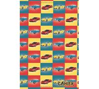 Cahier: Carnet ligné A5, cahier pour notes, griffonnages, travail et école, voitures fantaisie sur la couverture.