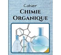 Cahier chimie Organique: Carnet spécifique pour les cours de synthèse organique, alternance de page lignée et de page avec un fond hexagonal