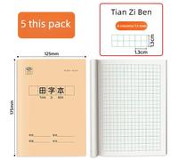 Cahier Chinois Pour Apprendre Le Chinois,Cahiers Rick Pour L'exercice Scolaire,Cahier D'exercices Tian Zige Pinyin,5 Pièces -5pcs Tian Zi Ben-175x125mm