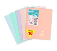 Cahier - Clairefontaine - 951481C - Couverture bicolore - 10 cahiers - Papier 90 g/m²