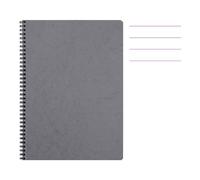 Cahier - CLAIREFONTAINE - A4 - 100 pages Ligné - Reliure intégrale - Gris