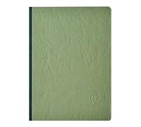 Cahier Clairefontaine Basic grand format reli en tissu (6 x 8,25) Vert 192 pages