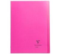 Cahier Clairefontaine Koverbook Couverture piqué polypro 96 pages Séyès 21 x 29,7 cm Rose Rose G