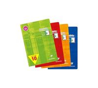 Cahier - CLAIREFONTAINE - Linicolor Lot de 10 - A4 21x29,7 cm - 48 pages - Réglure 4 couleurs DYS 3 mm