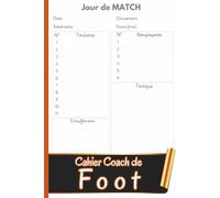 Cahier Coach de Foot: Cahier D’entraîneur De Football | Organisez Vos Matchs, Tactiques, Compositions Et Analyses | Journal Pratique Pour Coachs De Foot