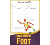 Cahier Coach de Foot: Carnet Tactique De Football | Suivi Des Matchs, Compositions D’équipe, Stratégies Et Résultats | Outil Essentiel Pour Entraîneur