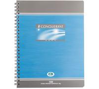 Cahier - CONQUERANT - 17x22 cm - 100 pages - 70 g/m² - Grands carreaux Seyès