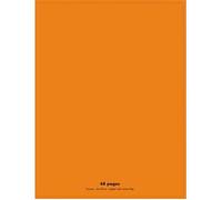 Conquerant Cahier Classique 24x32 cm Grands carreaux Seyès 48 pages Couverture polypro Orange