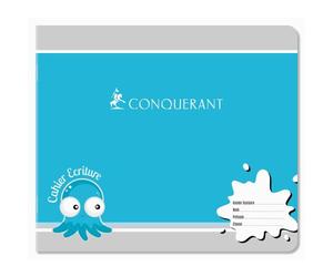 Cahier Conquerant 7 Agrafe Paysage 170X147 24P 70G Double Ligne 5/10 Assorti