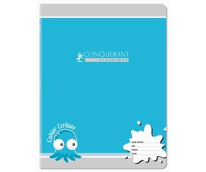 Cahier Conquerant Classique Agrafe 170X220 32P 90G Double Ligne 2/8 Assorti