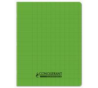 Cahier Conquerant classique agrafe 170x220 48p seyes polypro assorti