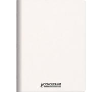 Cahier conquerant personnalisable agrafe 240x320mm 96 pages reglure unie 90g couverture carte brut