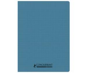 Cahier conquerant poplypropylene indechirable et lavable recycle 24x32 cm 96 pages seyes piqure 90g