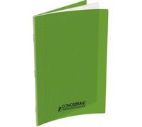 Clairefontaine Cahier piqûre 21 x 29,7 cm – 96 pages grands carreaux – Vert Vert G